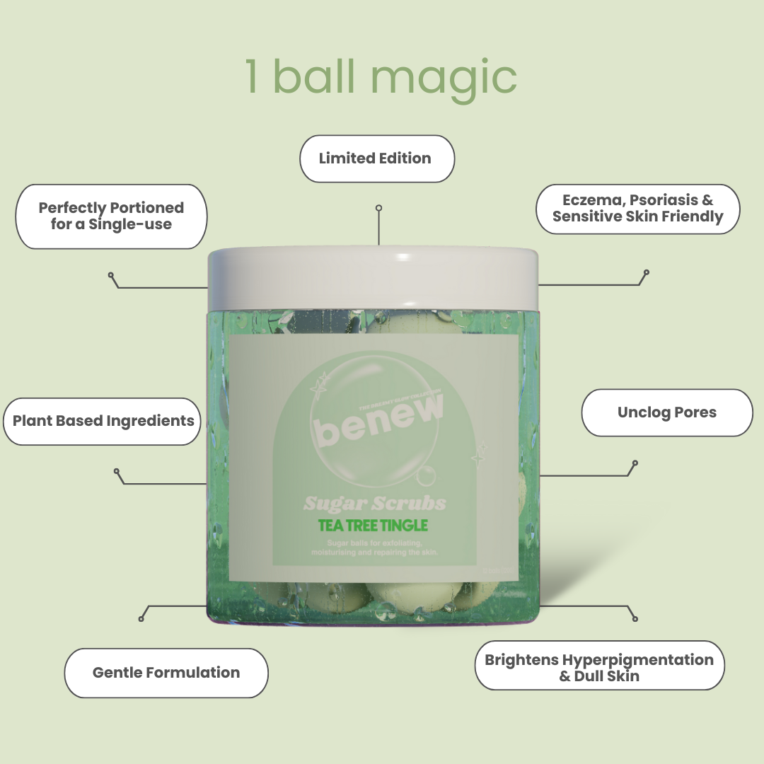 Tea Tree Tingle Body Sugar Scrub Balls