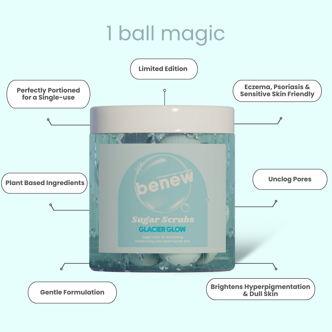 Glacier Glow Body Sugar Scrub Balls