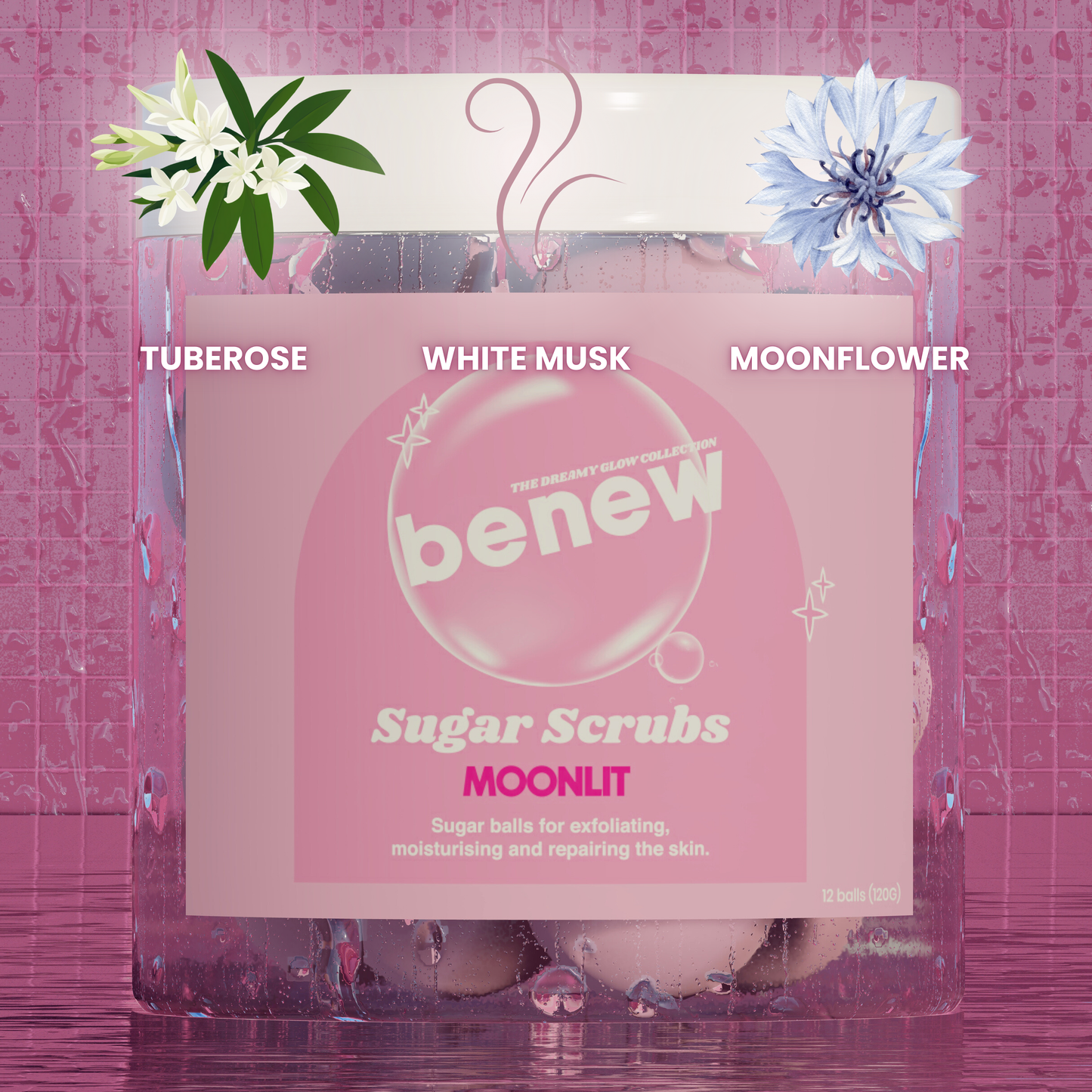 Moonlit Body Sugar Scrub Balls