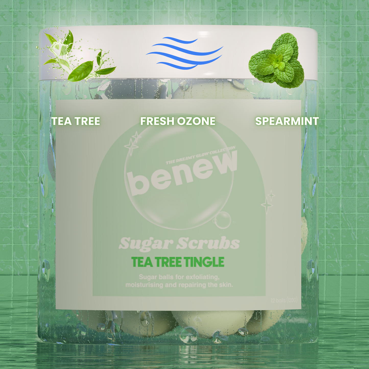 Tea Tree Tingle Body Sugar Scrub Balls